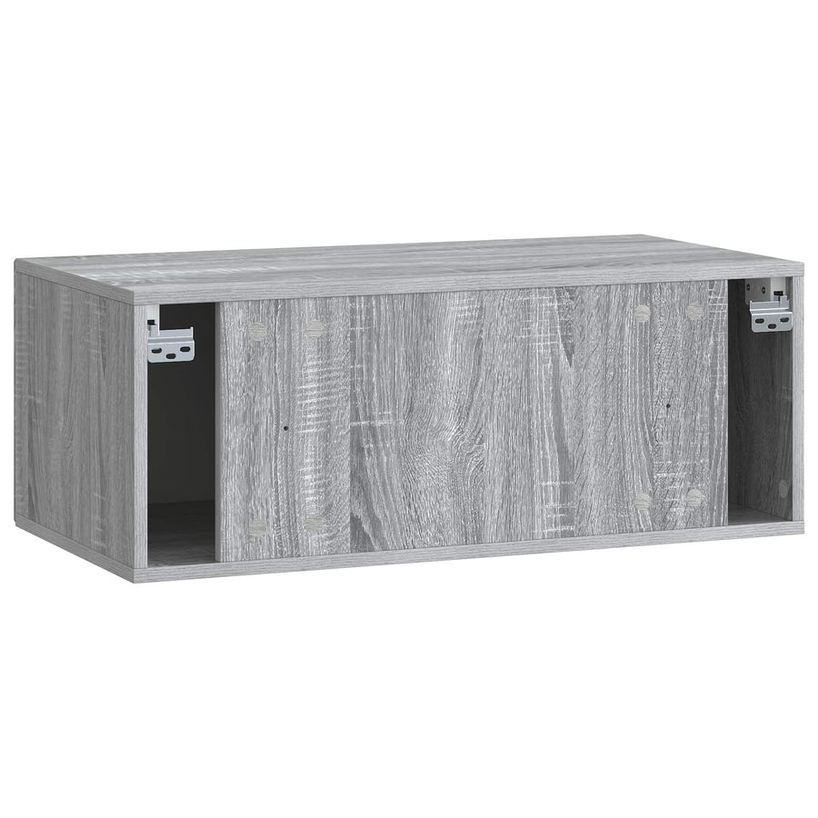 Wandbeugel TV-kast Grijs sonoma 78,5 x 41 x 30 cm Bewerkt hout