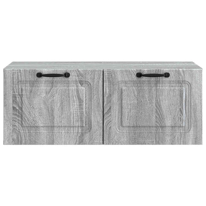 Wandbeugel TV-kast Grijs sonoma 78,5 x 41 x 30 cm Bewerkt hout