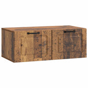 TV-kast wandmontage 78,5x41x30 cm oud hout bewerkt hout
