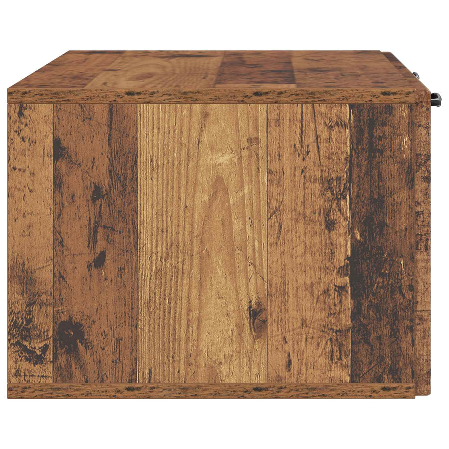 Wandbeugel TV-kast Oud hout 78,5 x 41 x 30 cm Bewerkt hout