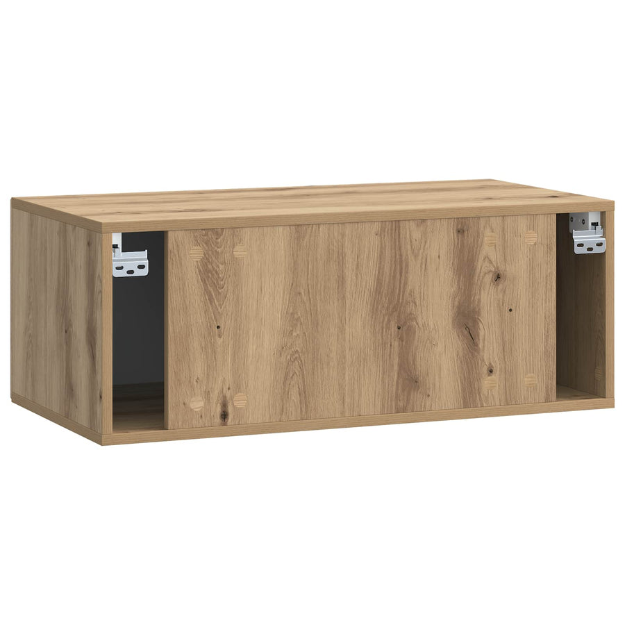 Wandbeugel TV-kast Artisanaal eiken 78,5 x 41 x 30 cm