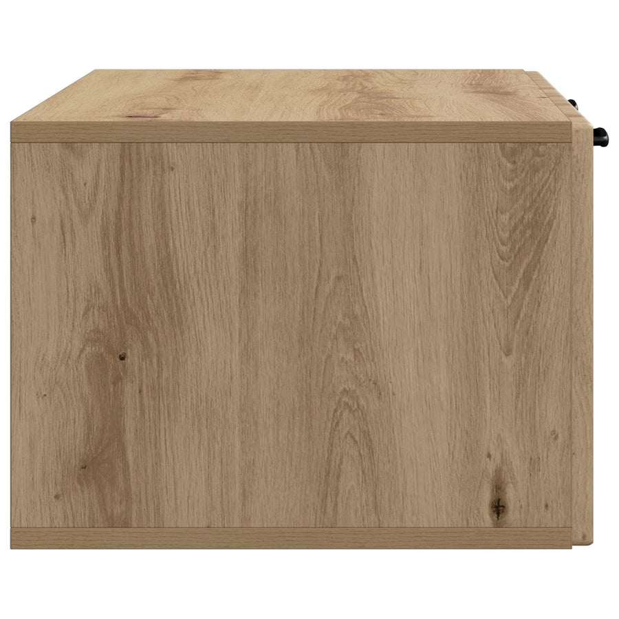 Wandbeugel TV-kast Artisanaal eiken 78,5 x 41 x 30 cm