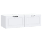 Wandmeubel tv-kast wit 98x41x30 cm bewerkt hout