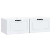 Wandmeubel tv-kast wit 98x41x30 cm bewerkt hout