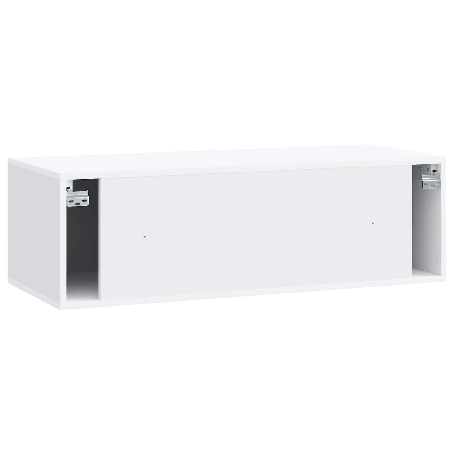 Wandbeugel TV-kast Wit 98 x 41 x 30 cm Bewerkt hout