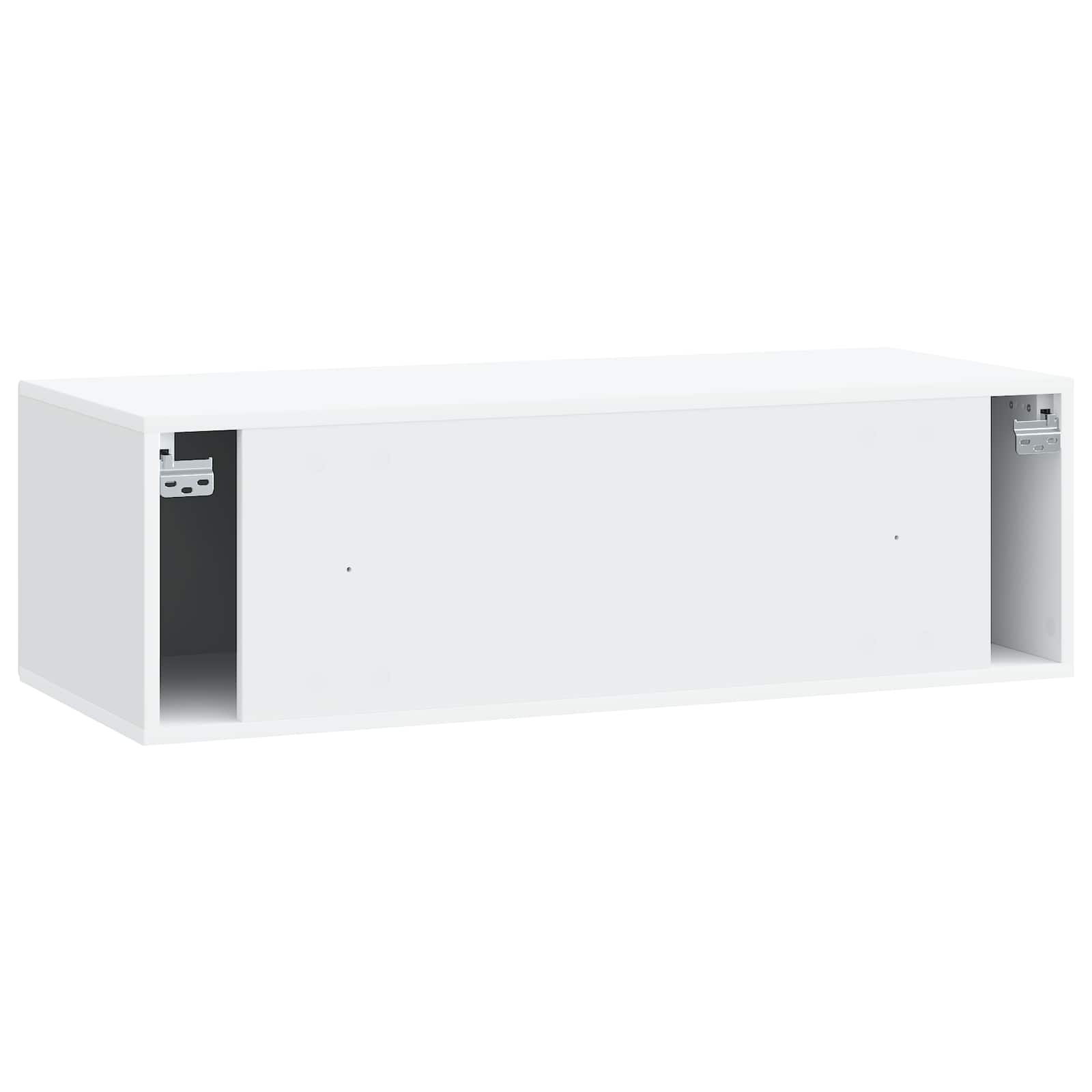 Wandbeugel TV-kast Wit 98 x 41 x 30 cm Bewerkt hout