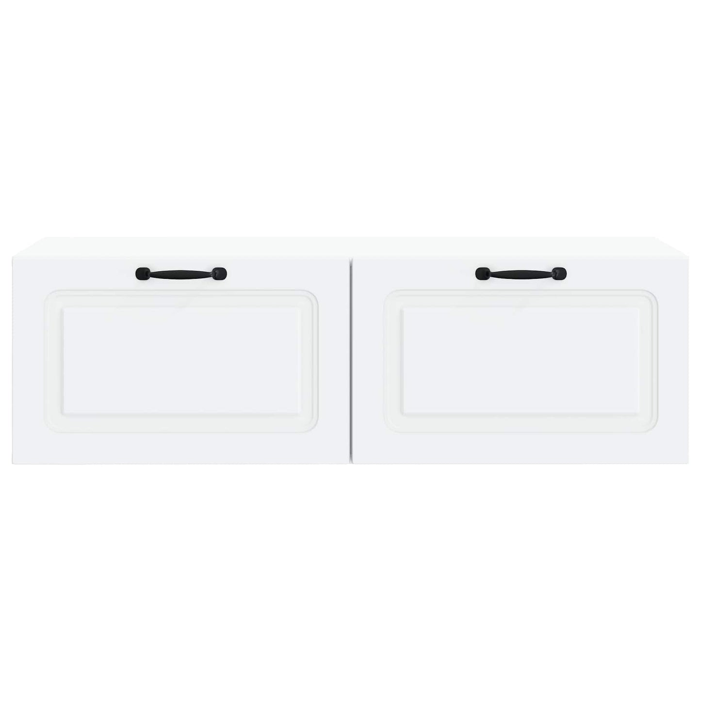 Wandbeugel TV-kast Wit 98 x 41 x 30 cm Bewerkt hout