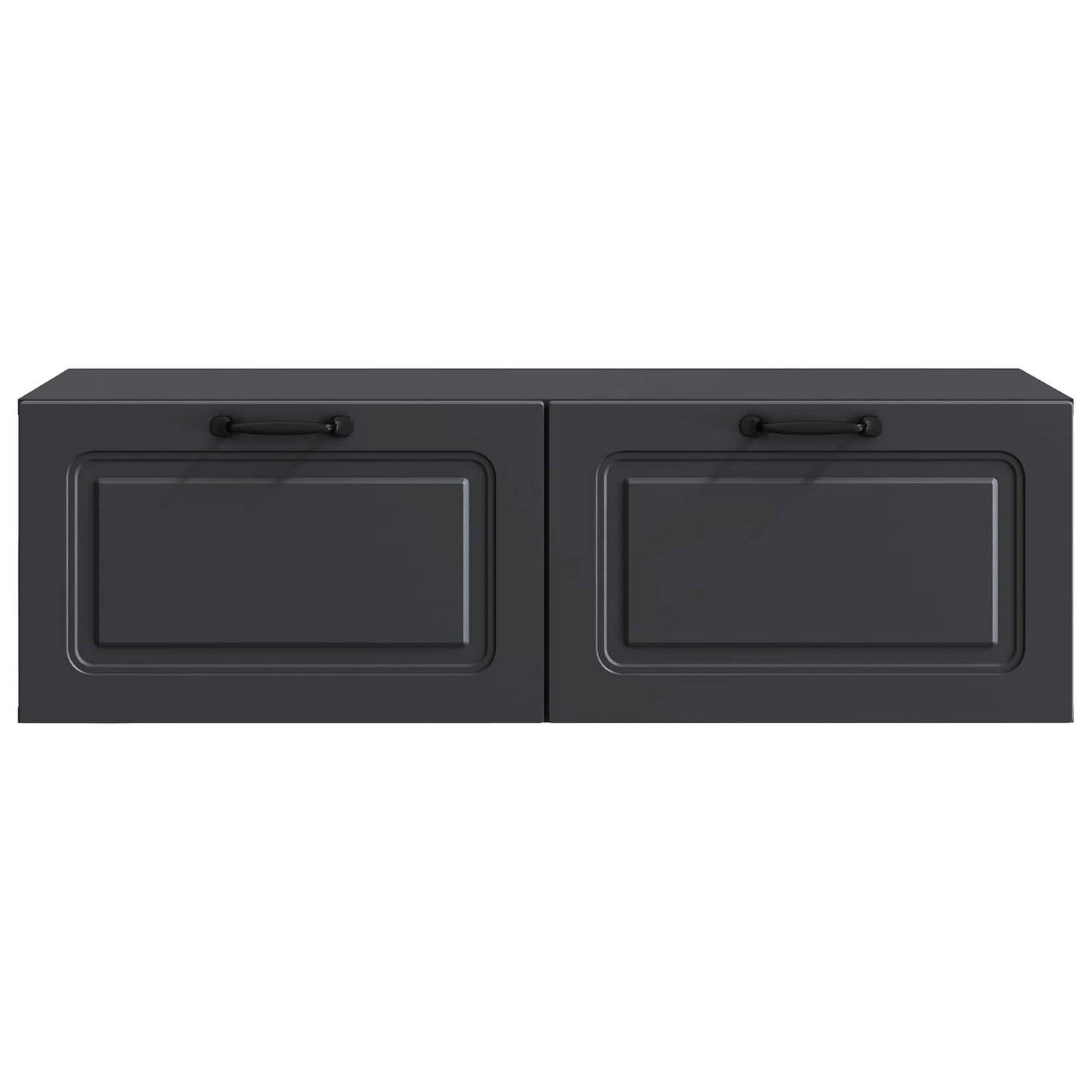 Wandbeugel TV-kast Zwart 98 x 41 x 30 cm Bewerkt hout