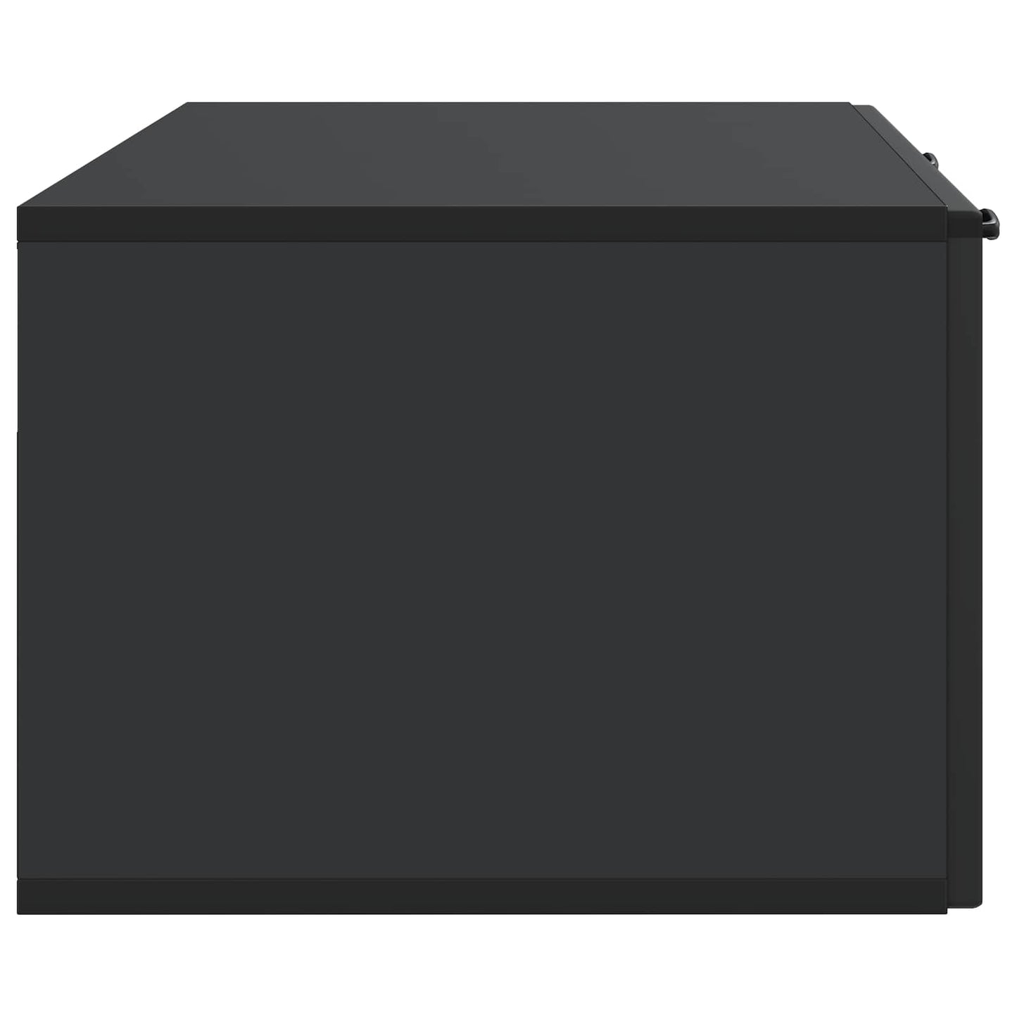 Wandbeugel TV-kast Zwart 98 x 41 x 30 cm Bewerkt hout