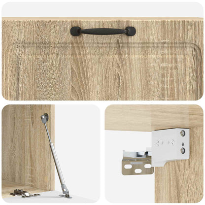 Wandbeugel TV-kast Sonoma Eiken 98 x 41 x 30 cm Bewerkt hout