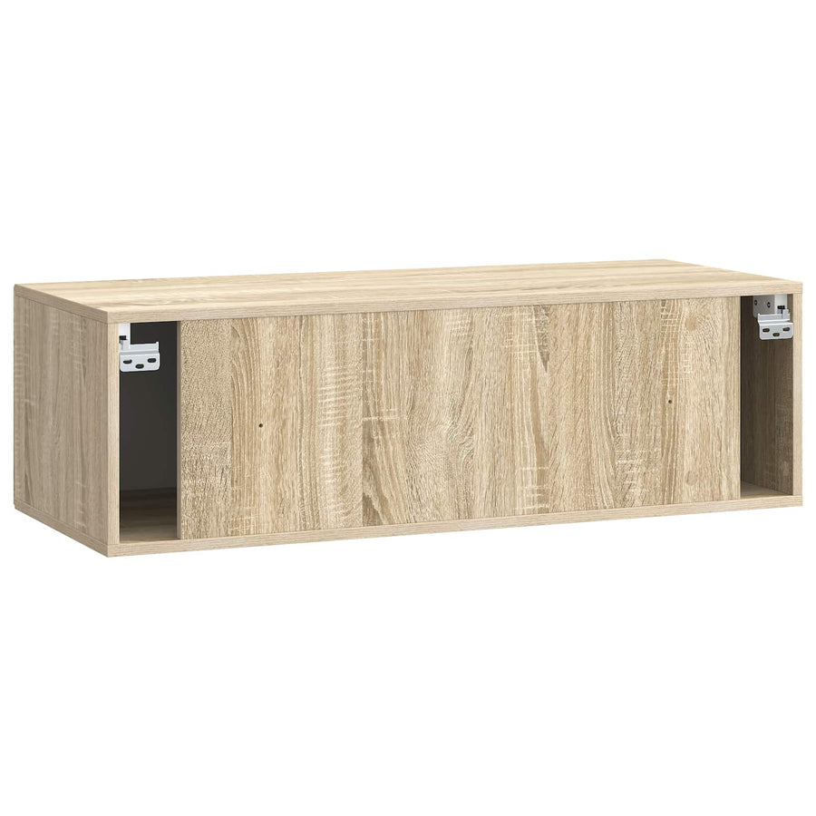 Wandbeugel TV-kast Sonoma Eiken 98 x 41 x 30 cm Bewerkt hout