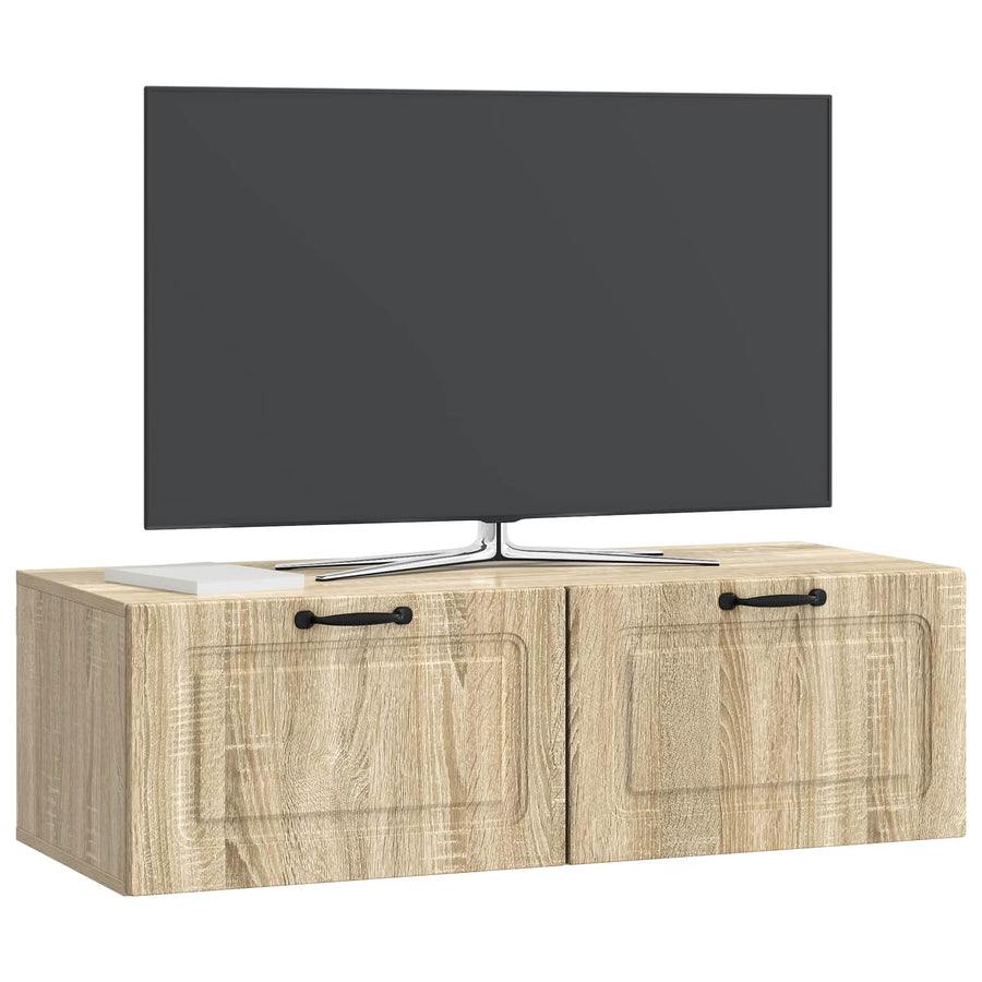 Wandbeugel TV-kast Sonoma Eiken 98 x 41 x 30 cm Bewerkt hout