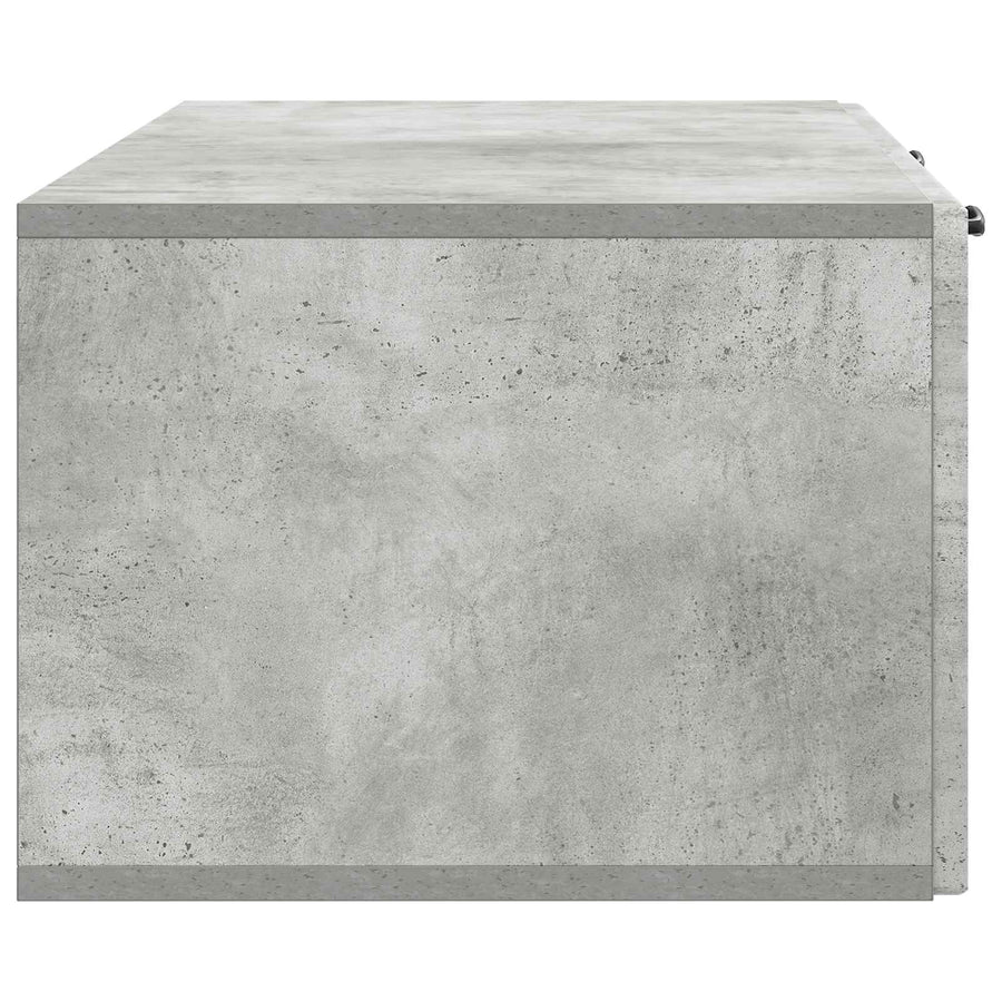 Wandbeugel TV-kast Betongrijs 98 x 41 x 30 cm Bewerkt hout