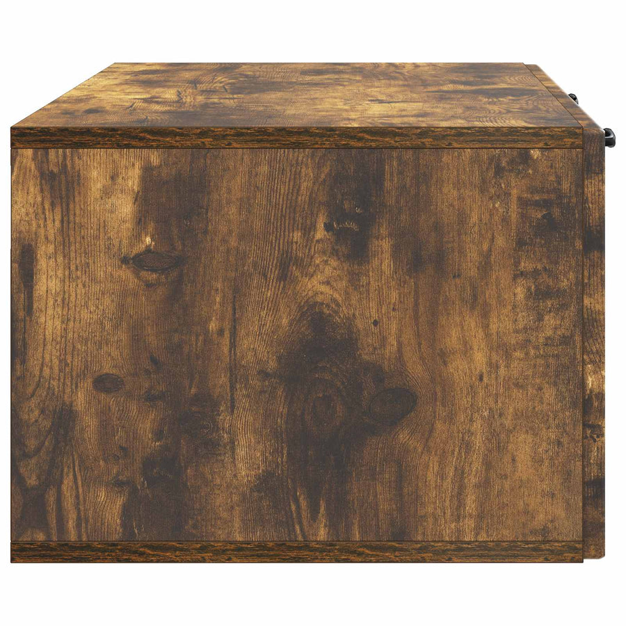 Wandbeugel TV-kast Gerookt eiken 98 x 41 x 30 cm Bewerkt hout
