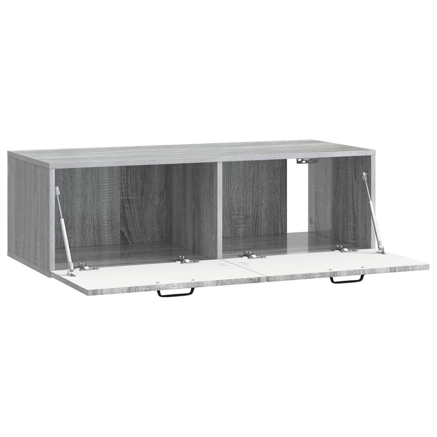 Wandbeugel TV-kast Grijs sonoma 98 x 41 x 30 cm Bewerkt hout