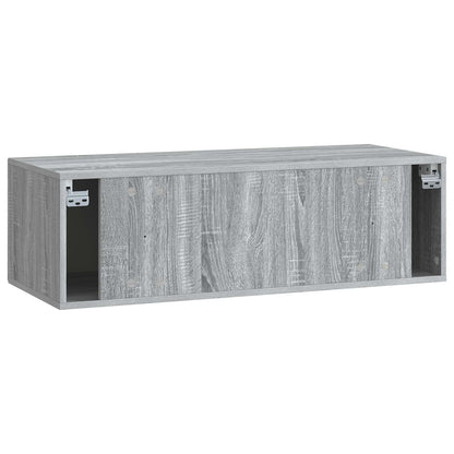 Wandbeugel TV-kast Grijs sonoma 98 x 41 x 30 cm Bewerkt hout