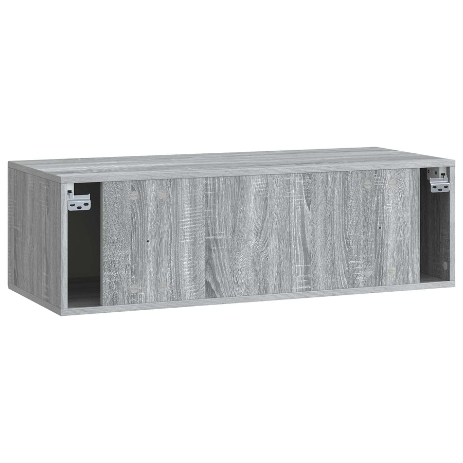 Wandbeugel TV-kast Grijs sonoma 98 x 41 x 30 cm Bewerkt hout