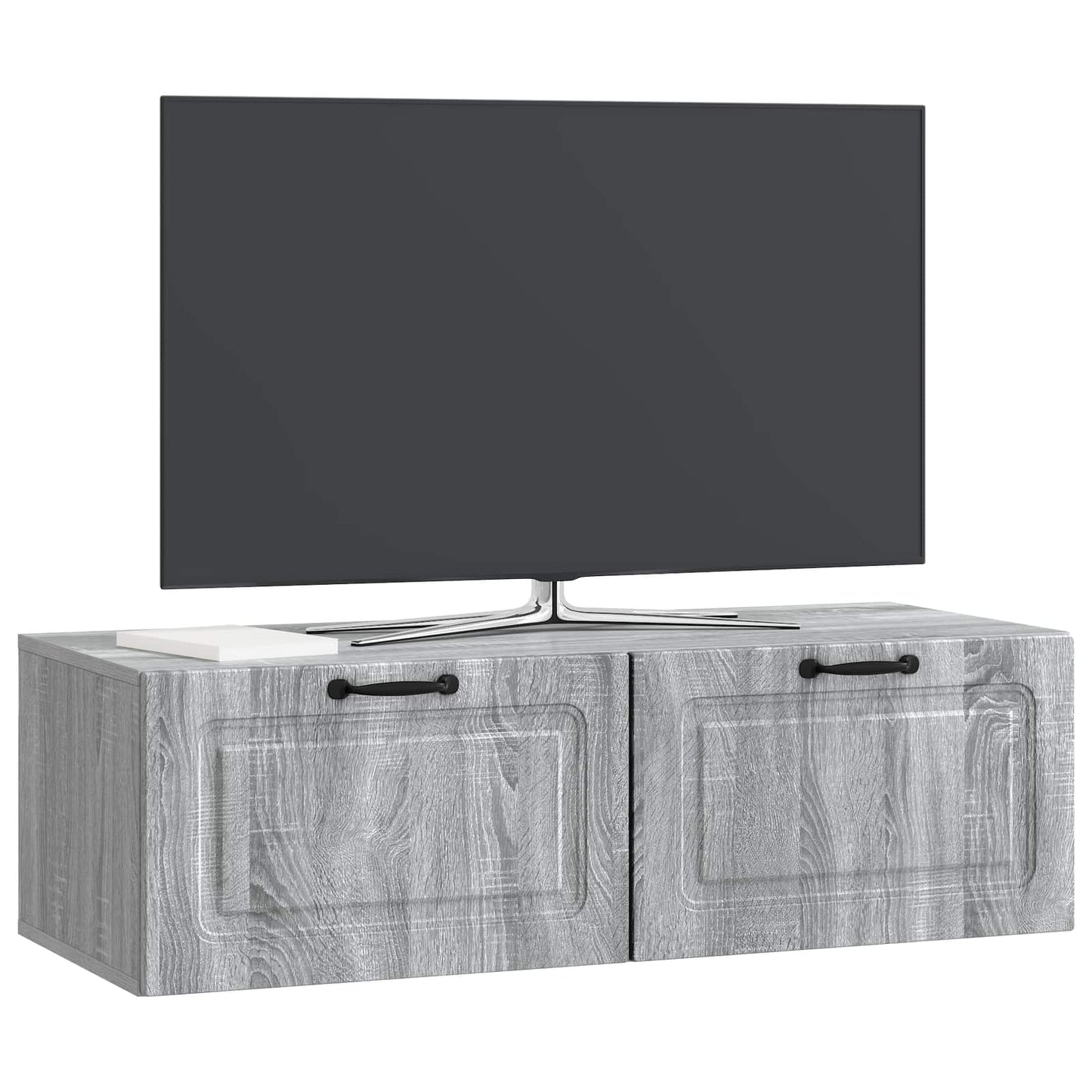Wandbeugel TV-kast Grijs sonoma 98 x 41 x 30 cm Bewerkt hout