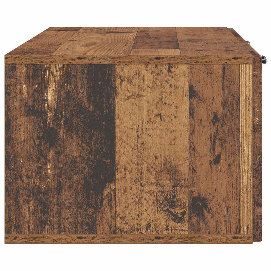 Wandbeugel TV-kast Oud hout 98 x 41 x 30 cm Bewerkt hout