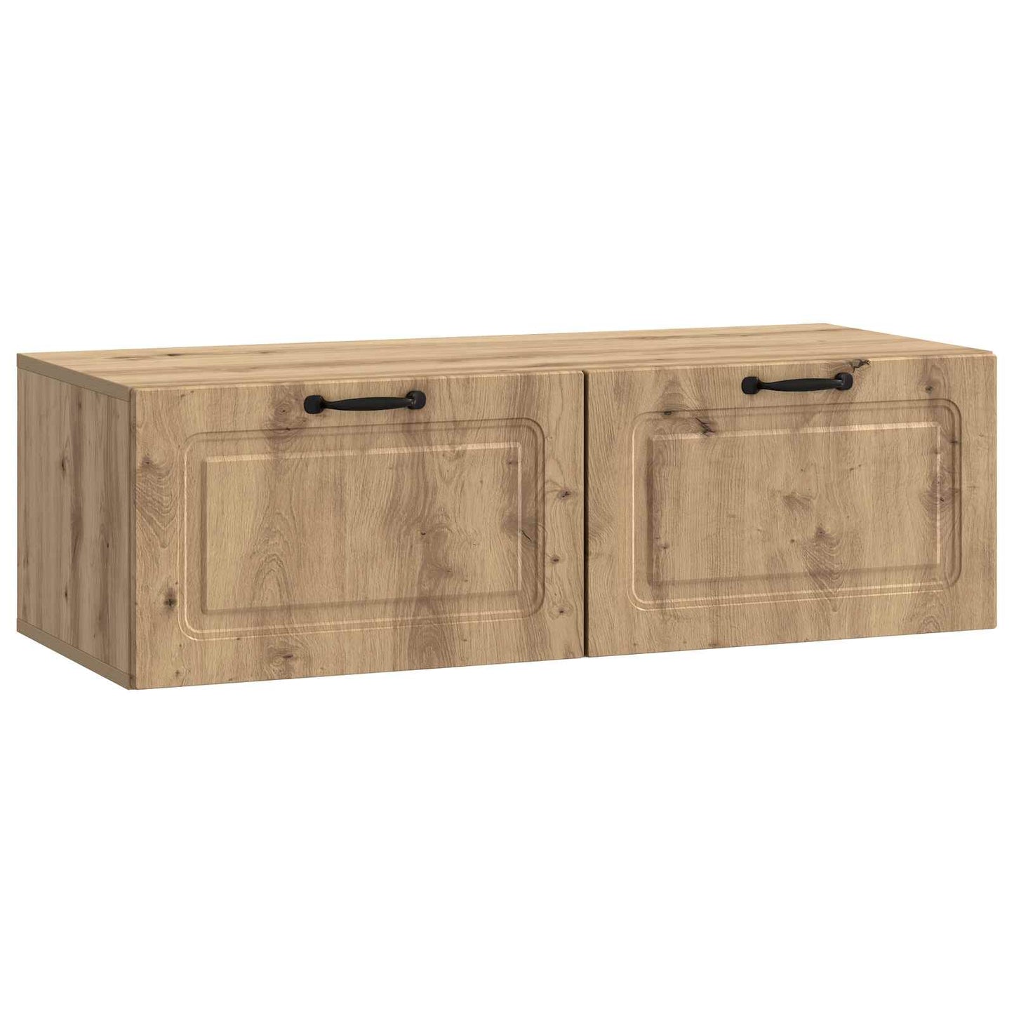 Wandbeugel TV-kast Artisanaal eiken 98 x 41 x 30 cm