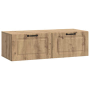 Tv-meubel 98x41x30 cm artisanaal eiken