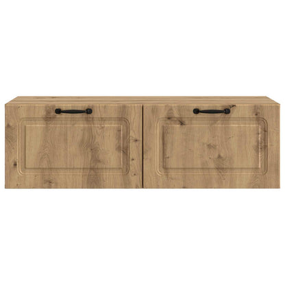 Wandbeugel TV-kast Artisanaal eiken 98 x 41 x 30 cm