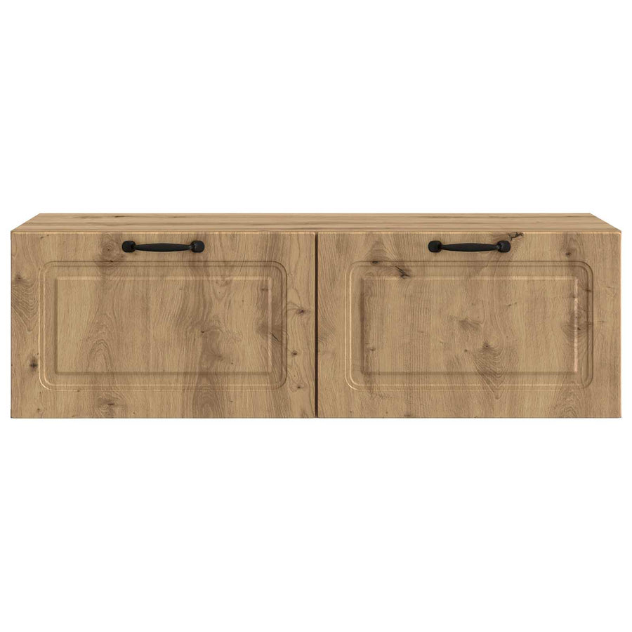 Wandbeugel TV-kast Artisanaal eiken 98 x 41 x 30 cm