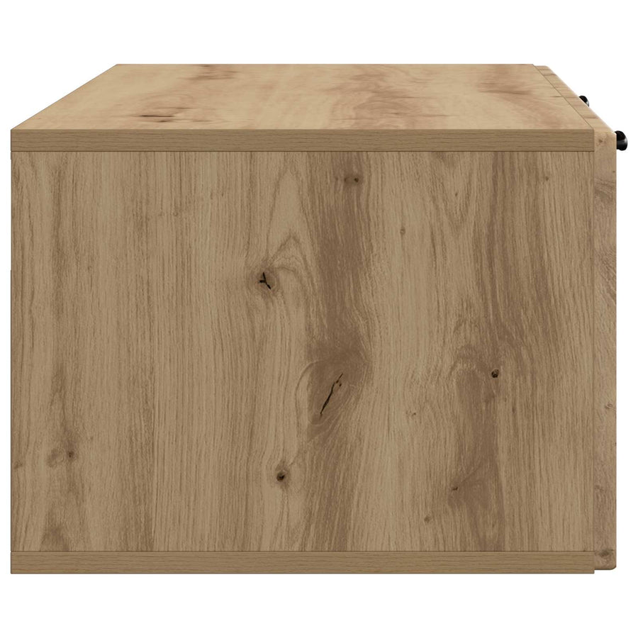 Wandbeugel TV-kast Artisanaal eiken 98 x 41 x 30 cm