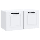 Tv-meubel 59,5x31x30 cm wit bewerkt hout