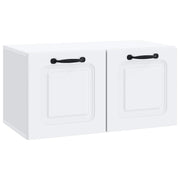 Tv-meubel 59,5x31x30 cm wit bewerkt hout