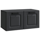 Tv-meubel 59,5x31x30 cm bewerkt hout zwart