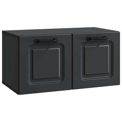 Wandbeugel TV-kast Zwart 59,5 x 31 x 30 cm Bewerkt hout