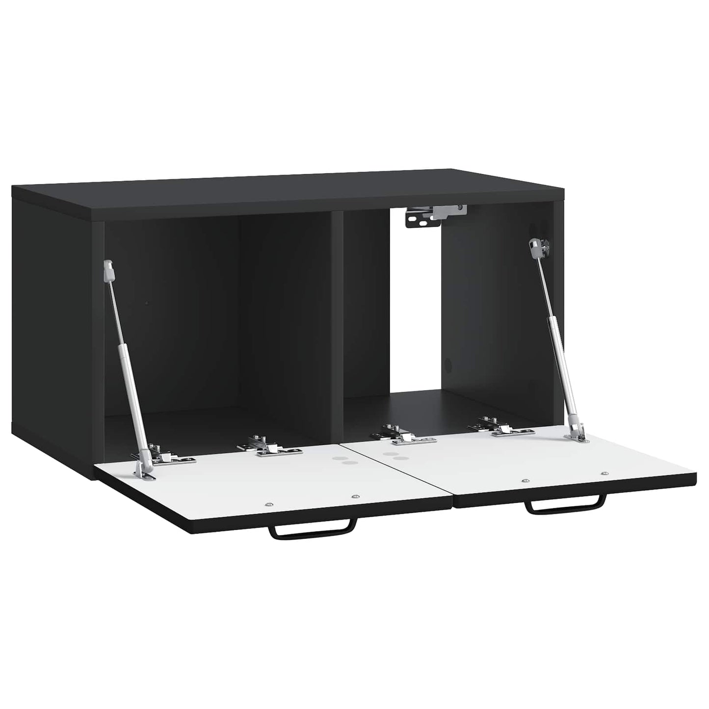 Wandbeugel TV-kast Zwart 59,5 x 31 x 30 cm Bewerkt hout