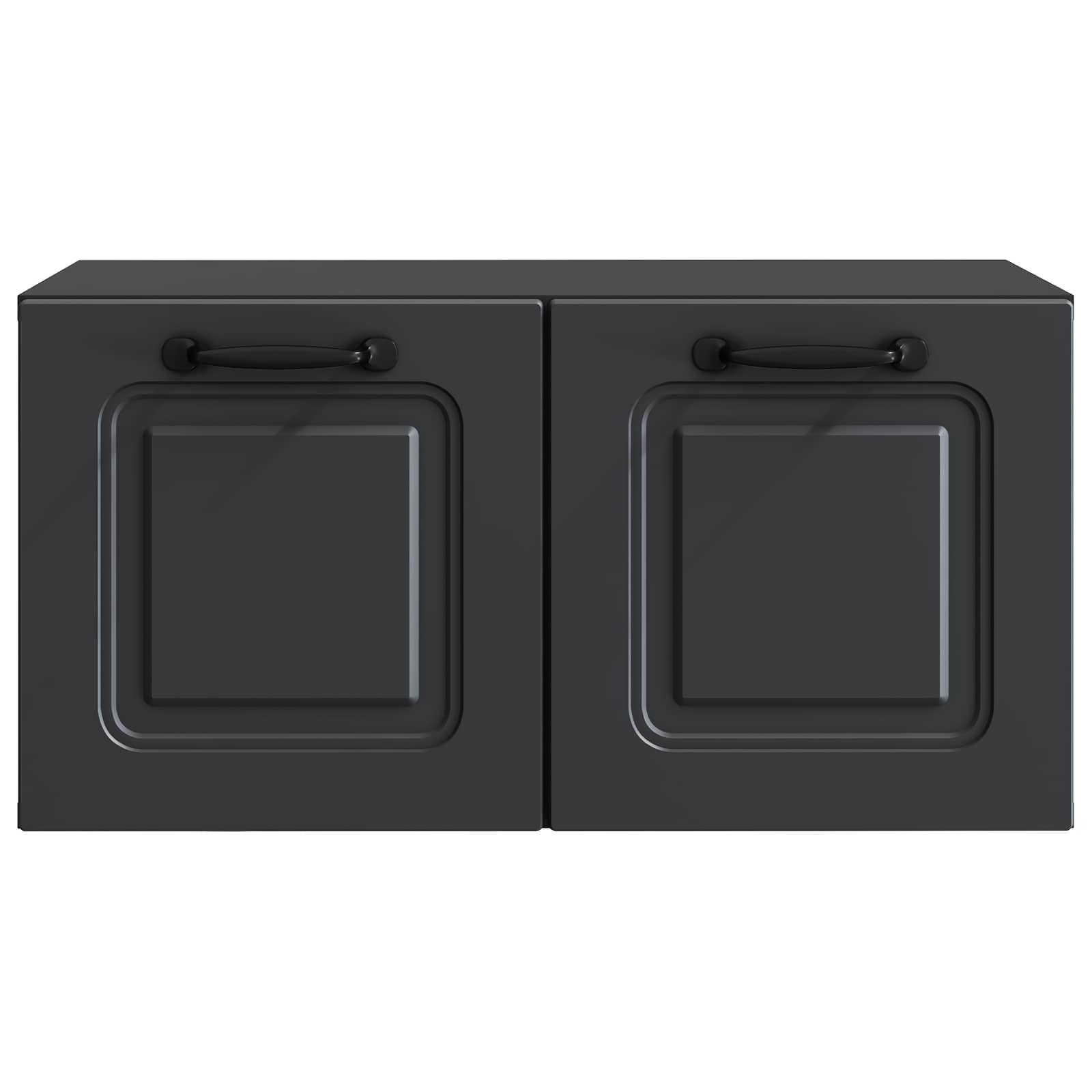 Wandbeugel TV-kast Zwart 59,5 x 31 x 30 cm Bewerkt hout