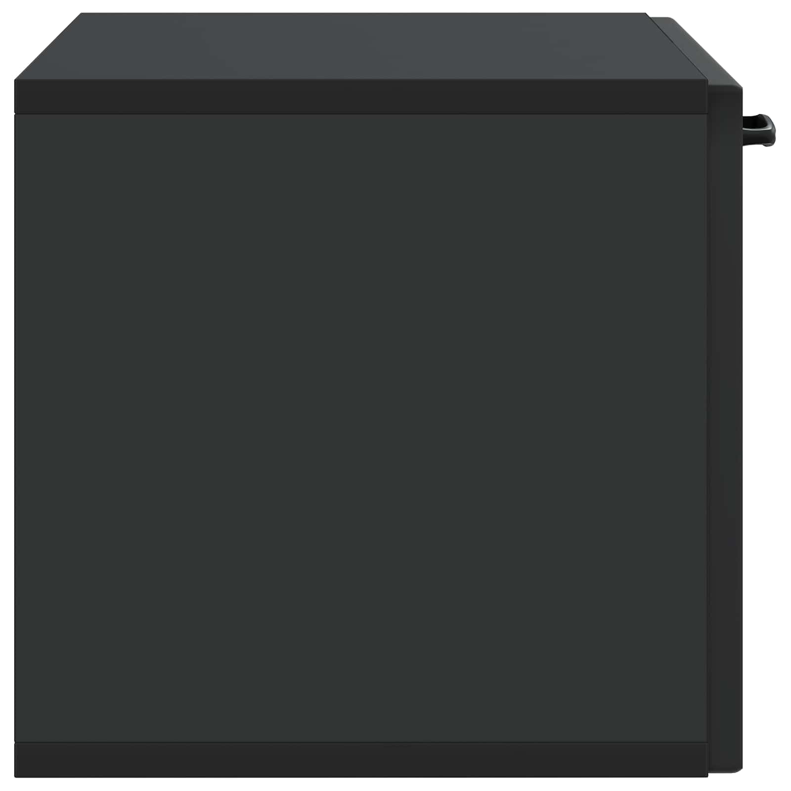 Wandbeugel TV-kast Zwart 59,5 x 31 x 30 cm Bewerkt hout