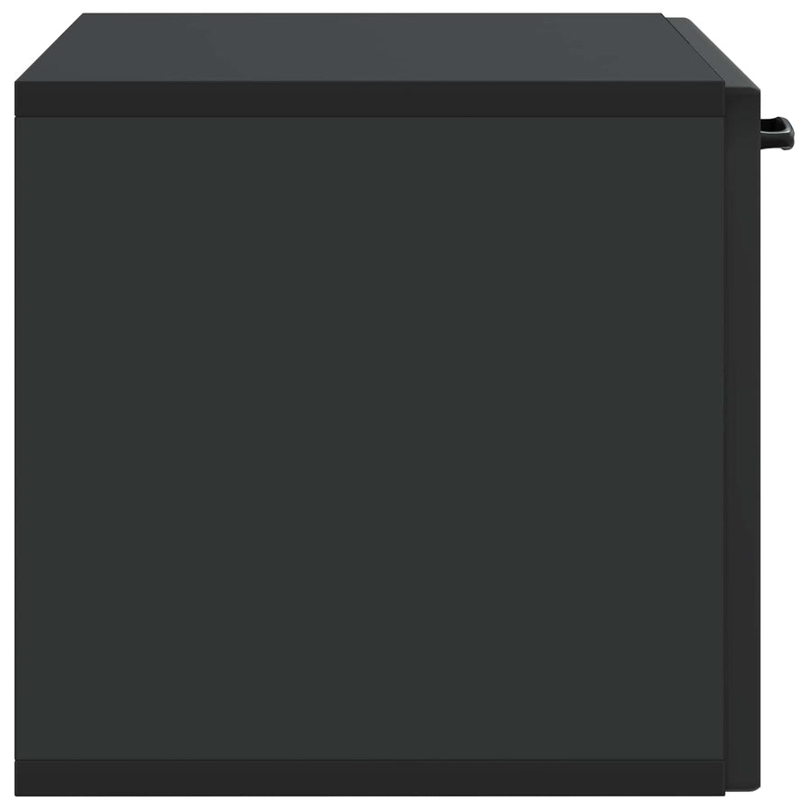 Wandbeugel TV-kast Zwart 59,5 x 31 x 30 cm Bewerkt hout