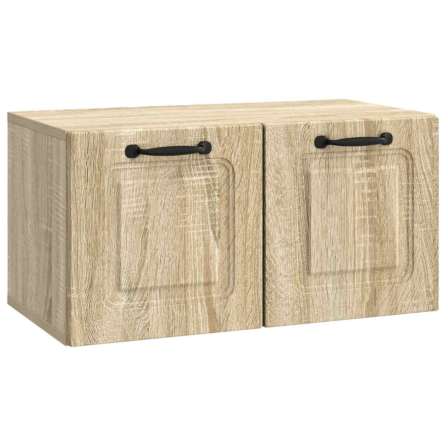 Wandbeugel TV-kast Sonoma Eiken 59,5 x 31 x 30 cm Bewerkt hout