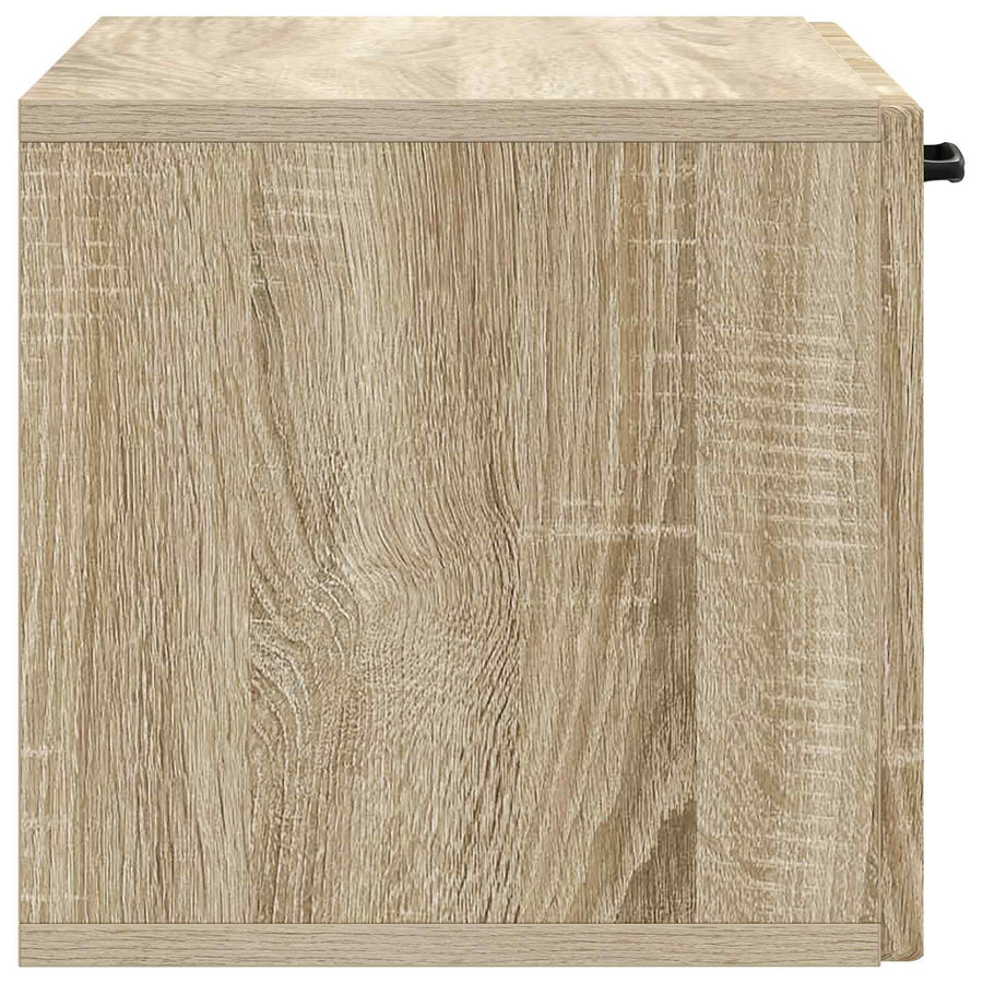 Wandbeugel TV-kast Sonoma Eiken 59,5 x 31 x 30 cm Bewerkt hout