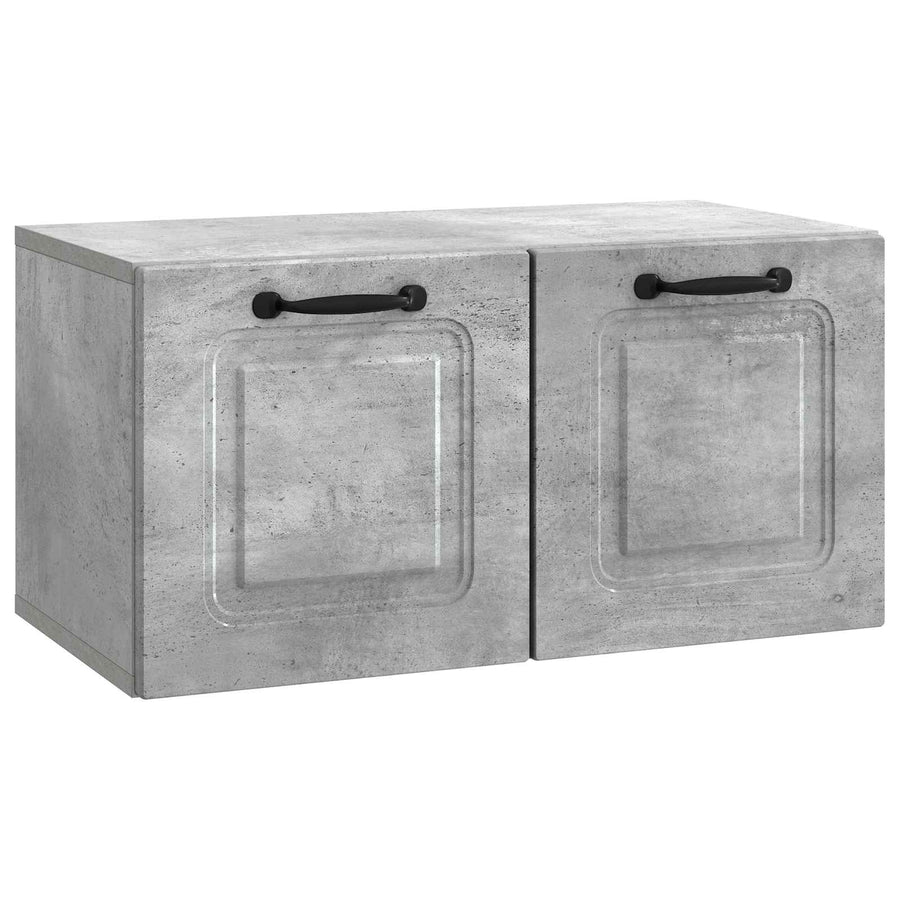 Wandbeugel TV-kast Betongrijs 59,5 x 31 x 30 cm Bewerkt hout