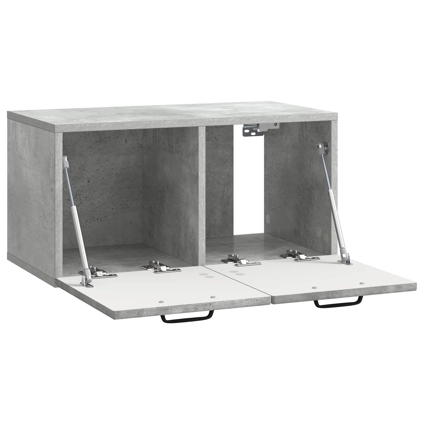 Wandbeugel TV-kast Betongrijs 59,5 x 31 x 30 cm Bewerkt hout
