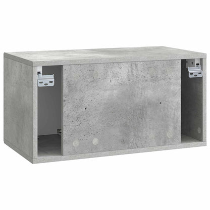 Wandbeugel TV-kast Betongrijs 59,5 x 31 x 30 cm Bewerkt hout