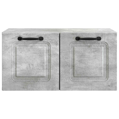 Wandbeugel TV-kast Betongrijs 59,5 x 31 x 30 cm Bewerkt hout