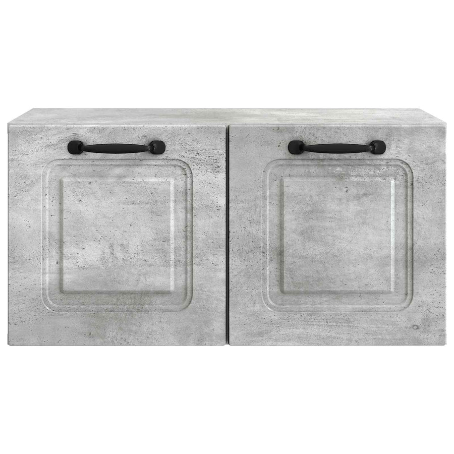 Wandbeugel TV-kast Betongrijs 59,5 x 31 x 30 cm Bewerkt hout