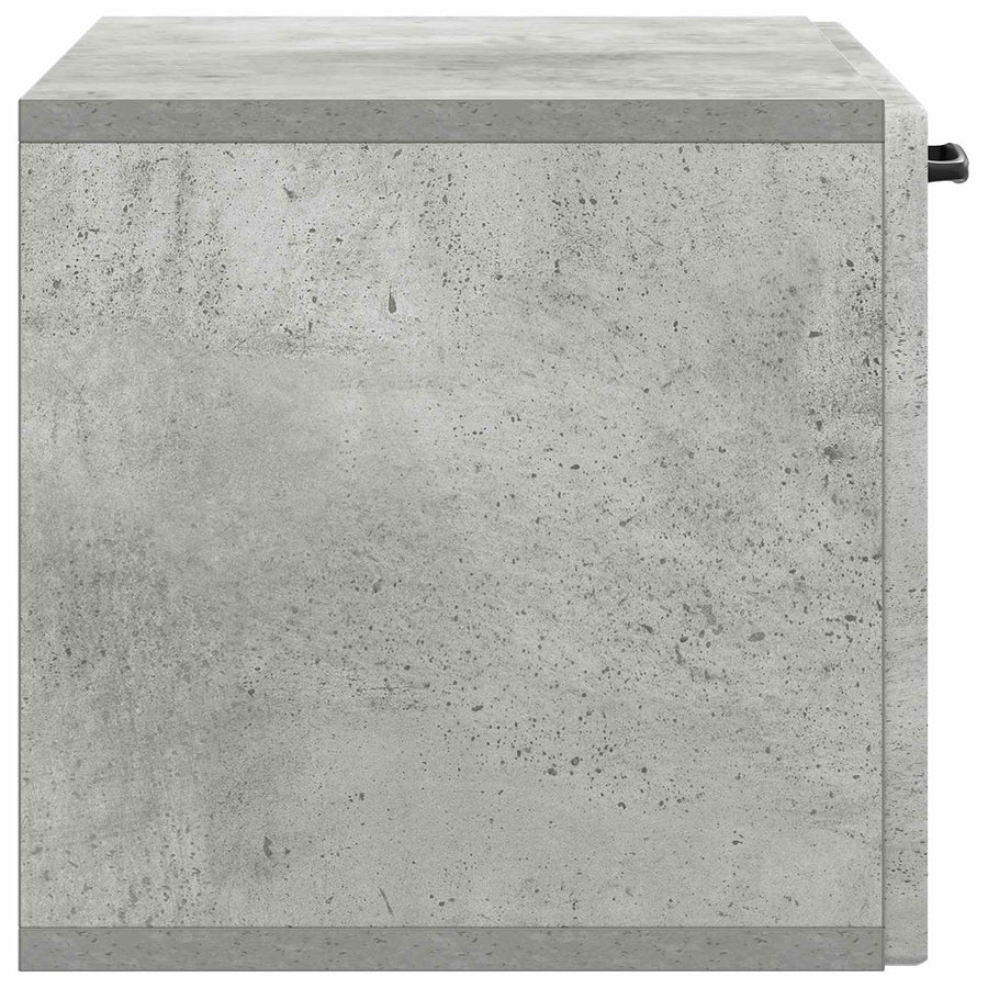 Wandbeugel TV-kast Betongrijs 59,5 x 31 x 30 cm Bewerkt hout