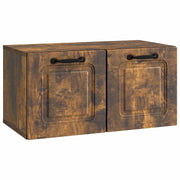 Wandkast tv-meubel 59,5x31x30 cm gerookt eiken