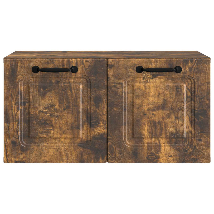 Wandbeugel TV-kast Gerookt eiken 59,5 x 31 x 30 cm Bewerkt hout