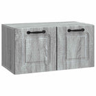 Tv-meubel 59,5x31x30 cm bewerkt hout grijs sonoma