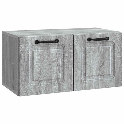Wandbeugel TV-kast Grijs sonoma 59,5 x 31 x 30 cm Bewerkt hout