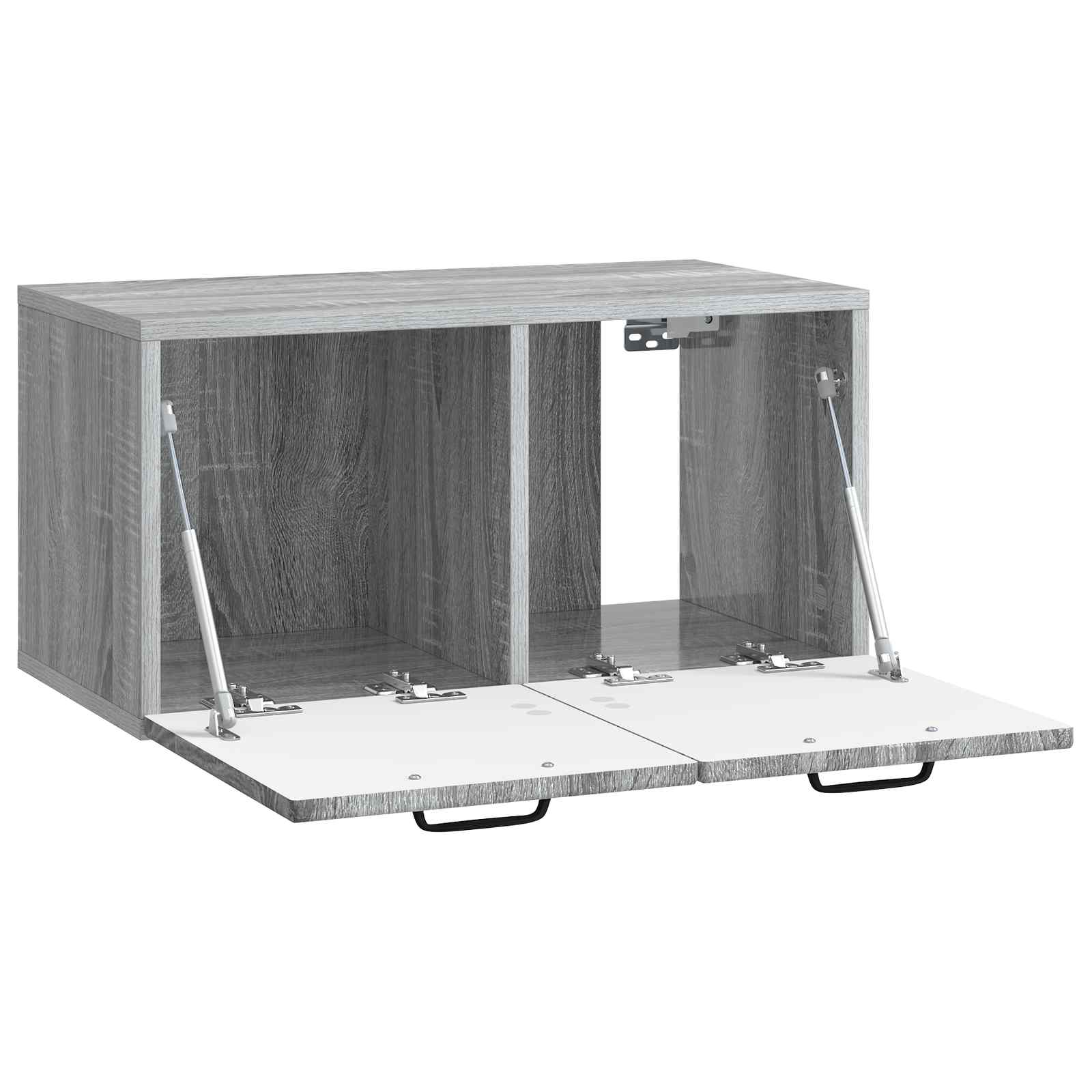 Wandbeugel TV-kast Grijs sonoma 59,5 x 31 x 30 cm Bewerkt hout