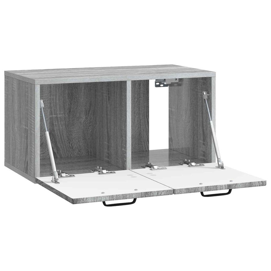 Wandbeugel TV-kast Grijs sonoma 59,5 x 31 x 30 cm Bewerkt hout